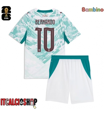Portogallo Bernardo Silva #10 Seconda Maglia Bambino Mondiali 2026 Manica Corta (+ Pantaloni corti)